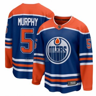 Camiseta Hockey Edmonton Oilers Connor Murphy Primera Breakaway Azul
