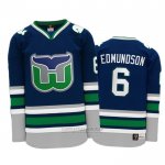 Camiseta Hockey Hartford Whalers Joel Edmundson Heritage Throwback Azul