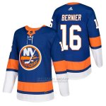 Camiseta Hockey Hombre Autentico New York Islanders 16 Steve Bernier Home 2018 Azul