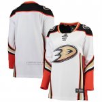 Camiseta Hockey Mujer Anaheim Ducks Segunda Breakaway Blanco