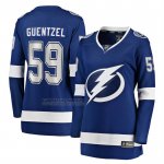 Camiseta Hockey Mujer Tampa Bay Lightning Jake Guentzel Primera Premier Breakaway Azul