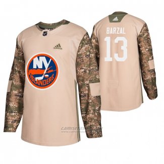 Camiseta Hockey New York Islanders Mathew Barzal Veterans Day Camuflaje