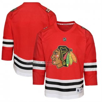 Camiseta Hockey Nino Chicago Blackhawks Centennial Primera Replica Rojo
