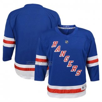 Camiseta Hockey Nino New York Rangers Primera Replica Azul