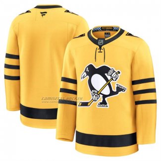 Camiseta Hockey Pittsburgh Penguins Alterno Premium Amarillo