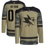 Camiseta Hockey San Jose Sharks Personalizada Military Appreciation Team Autentico Practice Camuflaje Camiseta Hockey San Jose Sharks Personalizada Military Appreciation Team Autentico Practice Camuflaje