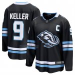 Camiseta Hockey Utah Mammoth Clayton Keller Primera Breakaway Negro