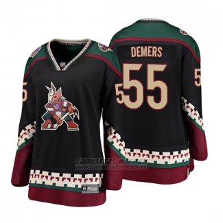 Camiseta Mujer Arizona Coyotes Jason Demers Heritage Alternato Breakaway Negro