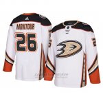 Camiseta Anaheim Ducks Brandon Montour Autentico Away Blanco Camiseta Anaheim Ducks Brandon Montour Autentico Away Blanco