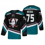 Camiseta Anaheim Ducks Jaycob Megna Alternato 25th Aniversario Adidas Autentico Negro Third