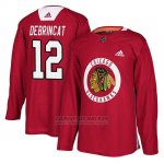Camiseta Chicago Blackhawks Alex Debrincat Practice Rojo