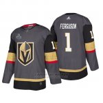 Camiseta Golden Knights Dylan Ferguson Bound Patch 2018 Stanley Cup Final Gris