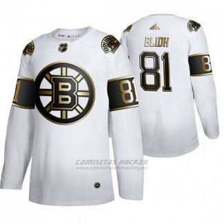 Camiseta Hockey Boston Bruins Anton Blidh Golden Edition Limited Blanco
