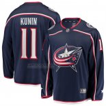 Camiseta Hockey Columbus Blue Jackets Luke Kunin Primera Breakaway Azul