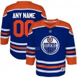 Camiseta Hockey Edmonton Oilers Replica Personalizada Royal