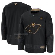 Camiseta Hockey Minnesota Wild 2024 Military Appreciation Negro