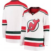 Camiseta Hockey Mujer New Jersey Devils Alterno Breakaway Blanco
