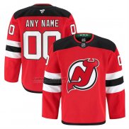Camiseta Hockey New Jersey Devils Primera Personalizada Rojo
