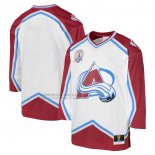 Camiseta Hockey Nino Colorado Avalanche Mitchell & Ness 2000 Blue Line Blanco