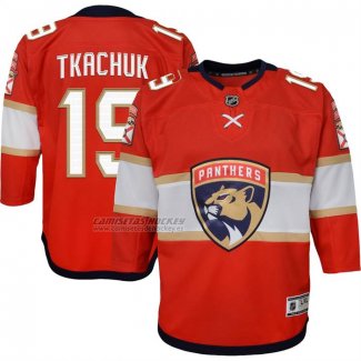 Camiseta Hockey Nino Florida Panthers Matthew Tkachuk Primera Premier Rojo