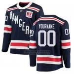 Camiseta Hockey Nino New York Rangers Autentico 2018 Classic Stitched Personalizada Azul