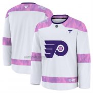 Camiseta Hockey Philadelphia Flyers 2024 Fights Cancer Blanco