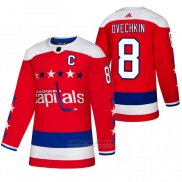 Camiseta Hockey Washington Capitals Alexander Ovechkin Alterno Autentico Rojo