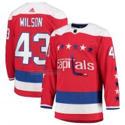 Camiseta Hockey Washington Capitals Tom Wilson Alterno Autentico Rojo