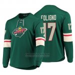 Camiseta Minnesota Wild Marcus Foligno Platinum Verde