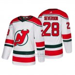Camiseta New Jersey Devils Damon Severson Alternato Adidas Autentico Blanco