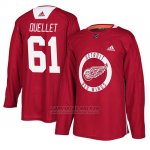Camiseta Detroit Red Wings Xavier Ouellet Practice Rojo