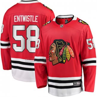 Camiseta Hockey Chicago Blackhawks MacKenzie Entwistle Primera Breakaway Rojo