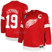 Camiseta Hockey Detroit Red Wings Steve Yzerman Mitchell & Ness Big & Tall Captain Patch Blue Line Rojo