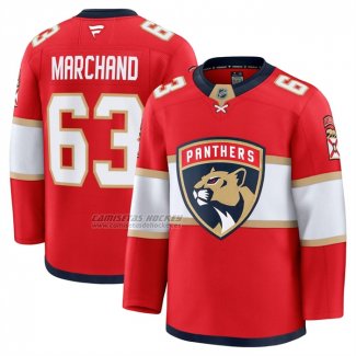 Camiseta Hockey Florida Panthers Brad Marchand Primera Premium Rojo