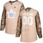 Camiseta Hockey Hombre Toronto Maple Leafs Camo Autentico 2017 Veterans Day Stitched Personalizada