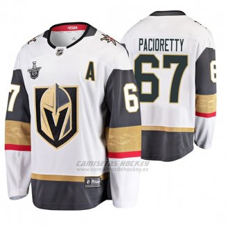 Camiseta Hockey Vegas Golden Knights Segunda Max Pacioretty Stanley Cup Playoffs Blanco
