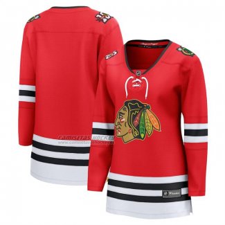 Camiseta Hockey Mujer Chicago Blackhawks Centennial Breakaway Rojo