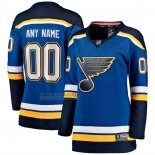 Camiseta Hockey Mujer St Louis Blues Primera Breakaway Personalizada Azul
