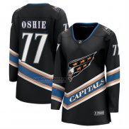 Camiseta Hockey Mujer Washington Capitals TJ Oshie 50th Aniversario Breakaway Negro