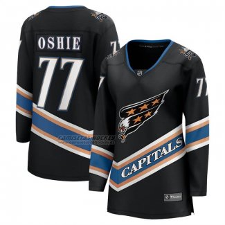 Camiseta Hockey Mujer Washington Capitals TJ Oshie 50th Aniversario Breakaway Negro