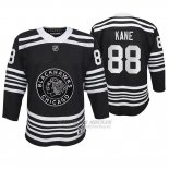 Camiseta Hockey Nino Chicago Blackhawks Patrick Kane Premier Alternato Negro