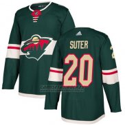 Camiseta Hockey Nino Minnesota Wild 20 Ryan Suter Verde Home Autentico Stitched