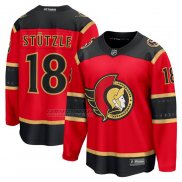 Camiseta Hockey Ottawa Senators Tim Stutzle Alterno Breakaway Rojo