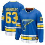 Camiseta Hockey St Louis Blues Jake Neighbours Primera Breakaway Azul