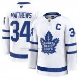 Camiseta Hockey Toronto Maple Leafs Auston Matthews Segunda Premium Blanco