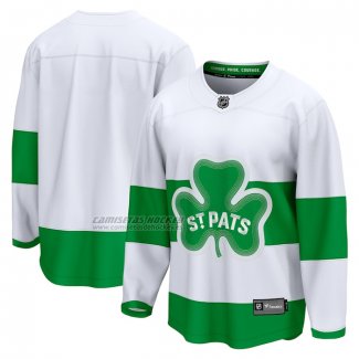 Camiseta Hockey Toronto Maple Leafs St. Patricks Alterno Premier Breakaway Blanco