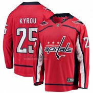 Camiseta Hockey Washington Capitals Jordan Kyrou Primera Breakaway Rojo