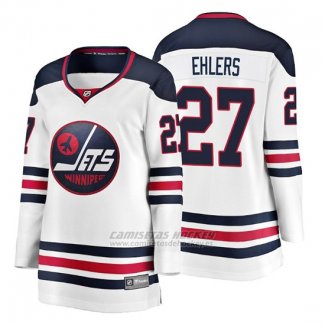 Camiseta Mujer Winnipeg Jets Nikolaj Ehlers Heritage Fanatics Breakaway