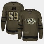 Camiseta Nashville Predators Roman Josi Camo Salute To Service