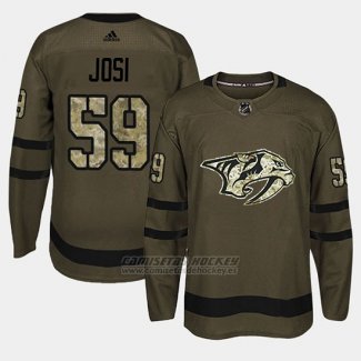 Camiseta Nashville Predators Roman Josi Camo Salute To Service